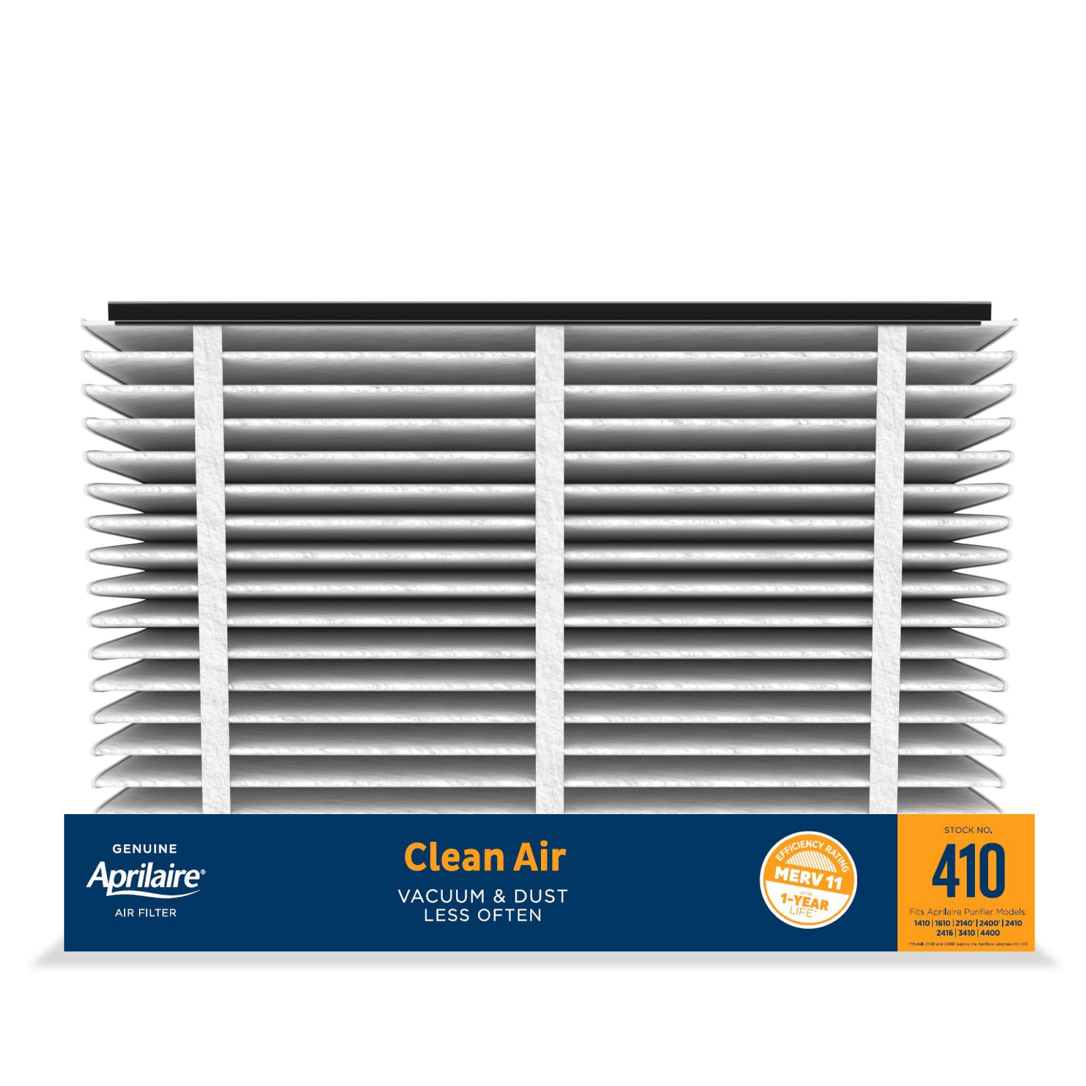 Aprilaire 410 مرشح هواء الفرن البديل لأجهزة تنقية الهواء المنزلية بالكامل