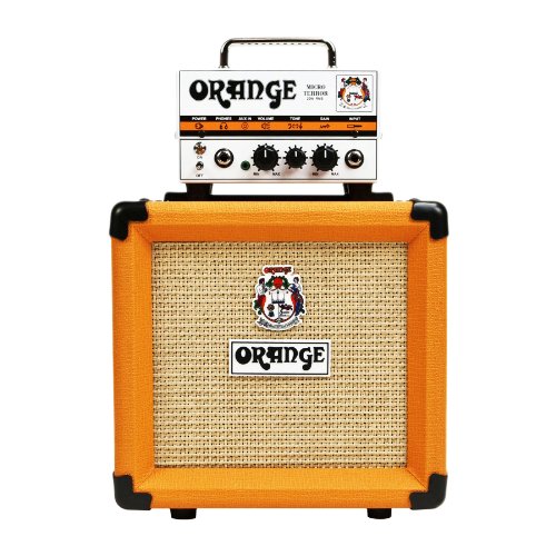 Orange Amps Micro Terror 20-Watt Tube Preamp مضغوط أنبوب مضخم صوت مع خزانة جيتار وحزمة كبل (3 عناصر)