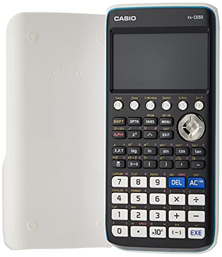 Casio آلة حاسبة للرسوم البيانية FX-CG50 مع شاشة ملونة عالية الدقة (عبوة من الورق المقوى)