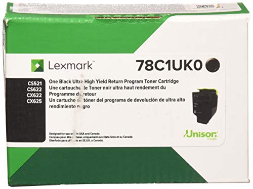 Lexmark 78C1UK0 خرطوشة مسحوق حبر عالية الإنتاجية عالية الإنتاجية