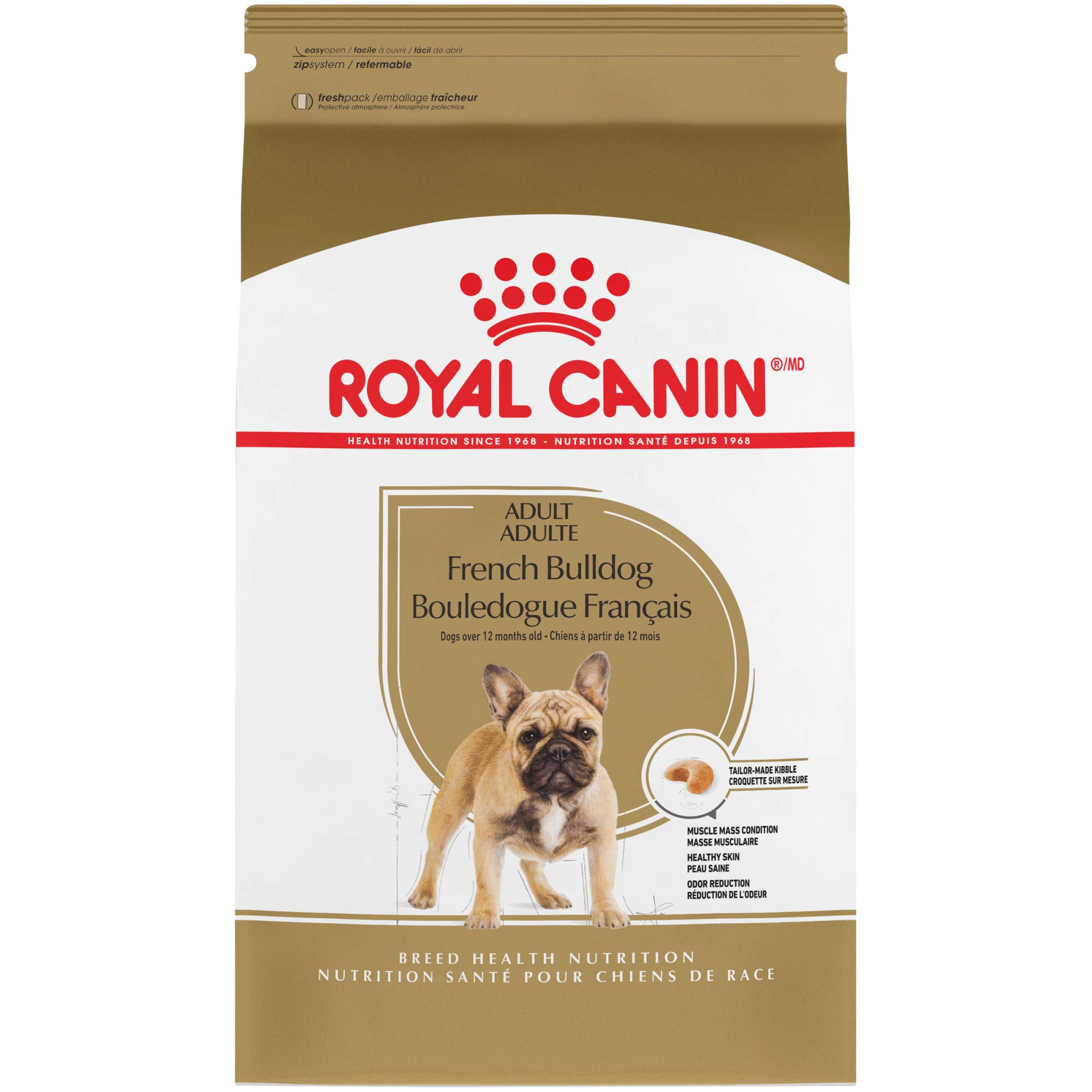 Royal Canin سلالة الصحة والتغذية الفرنسية البلدغ الكبار أغذية الكلاب الجافة