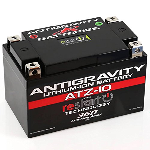  Antigravity Batteries بطارية ليثيوم أيون مضادة للجاذبية ATZ-10-RS مع BMS وتقنية إعادة التشغيل - 360cca 2.3 رطل 10Ah بطارية دراجة نارية...