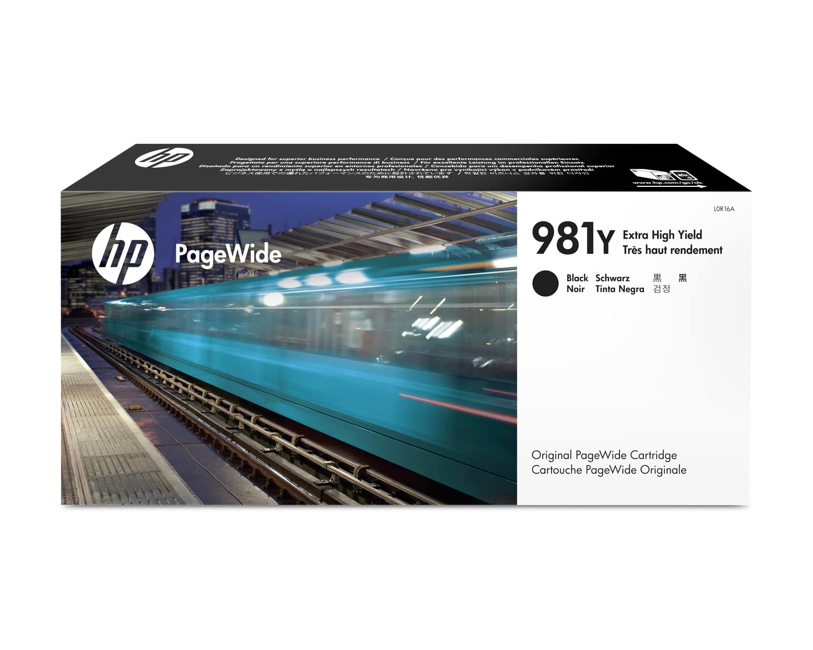 HP 981Y | إنتاجية عالية جدًا لخرطوشة PageWide | أسود | L0R16A