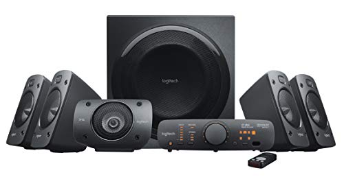Logitech نظام مكبر الصوت المحيطي Z906 5.1 - THX و Dolby Digital و DTS Digital Certified - أسود