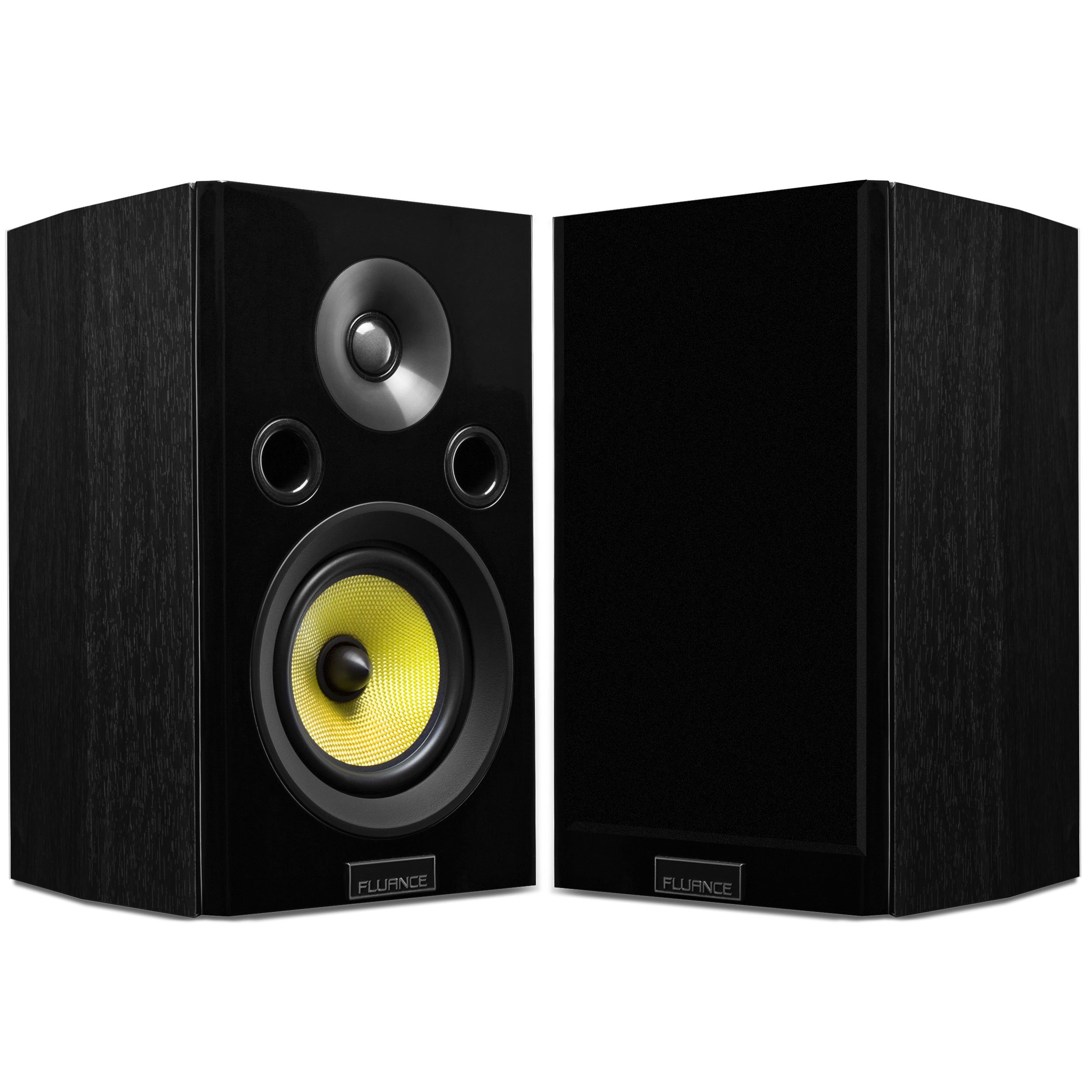 Fluance سلسلة Signature Series HiFi Two-Way Bookshelf Surround Speakers for Home Theatre and Music Systems