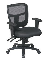 Office Star كرسي ProGrid Back Managers مع أذرع قابلة للتعديل في اتجاهين ووظيفة تحكم مزدوجة ومنزلق مقعد