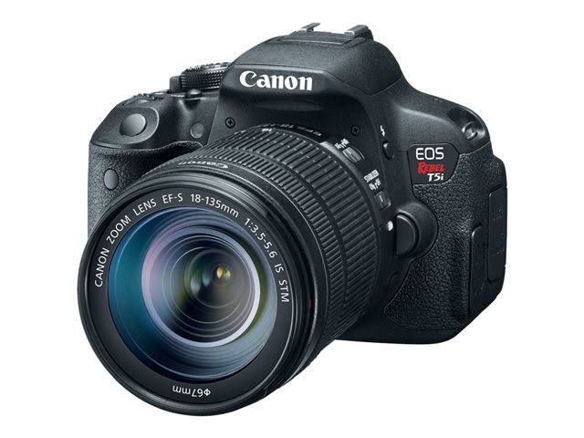 Canon مجموعة كاميرات EOS Rebel T5i 18-135mm IS STM الرقمية SLR (أسود)