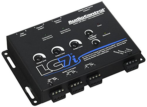 AudioControl LC7i Black 6-Channel Line Output Converter مع ميزة Bass Restoration