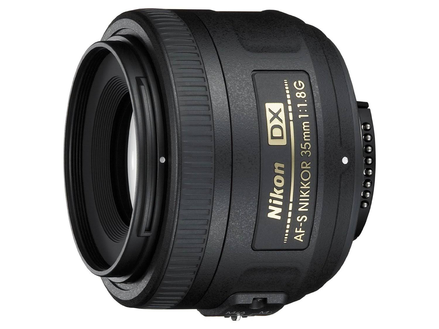 Nikon عدسة AF-S DX NIKKOR مقاس 35 مم f / 1.8G مع التركيز التلقائي لكاميرات DSLR