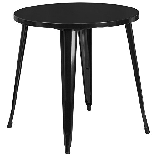 Flash Furniture 30 `` طاولة معدنية مستديرة داخلية وخارج...