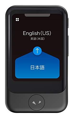  POCKETALK الموديل S Real Time Two-Way 82 Language Translator مع بيانات مدمجة لمدة عامين وكاميرا لتحويل النص إلى ترجمة ومتوافقة HIPAA / أسود...