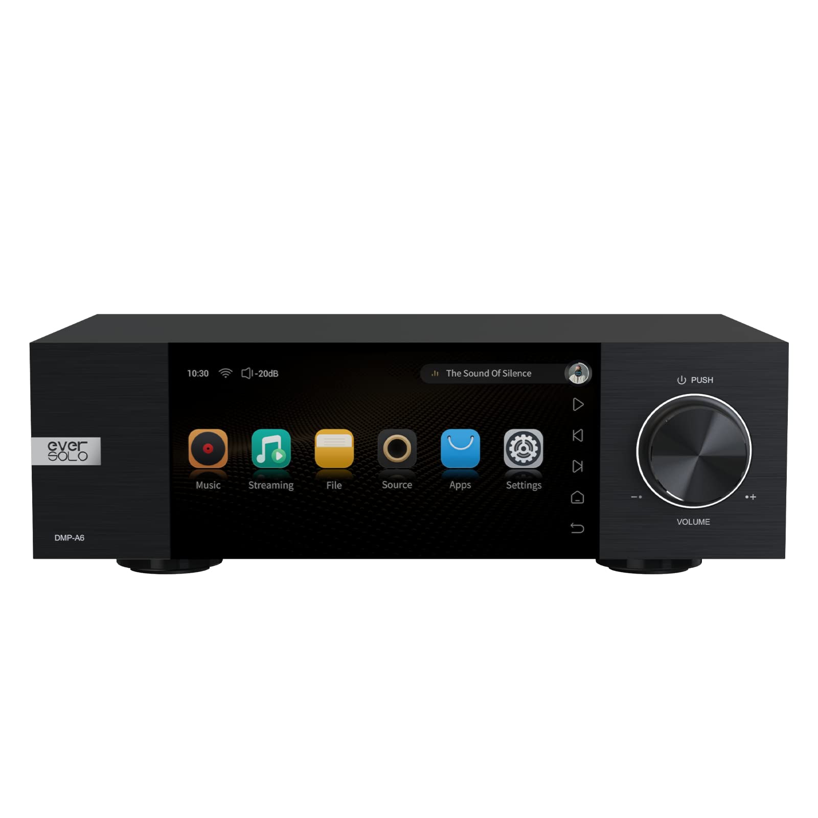 Eversolo DMP-A6 Streamers, Network Player, Music Service and Streaming MQA Full Decode, DAC, DSD512 PCM768kHz/32Bit Bluetooth 5.0, 6’’HD Touchscreen, Exclusive App