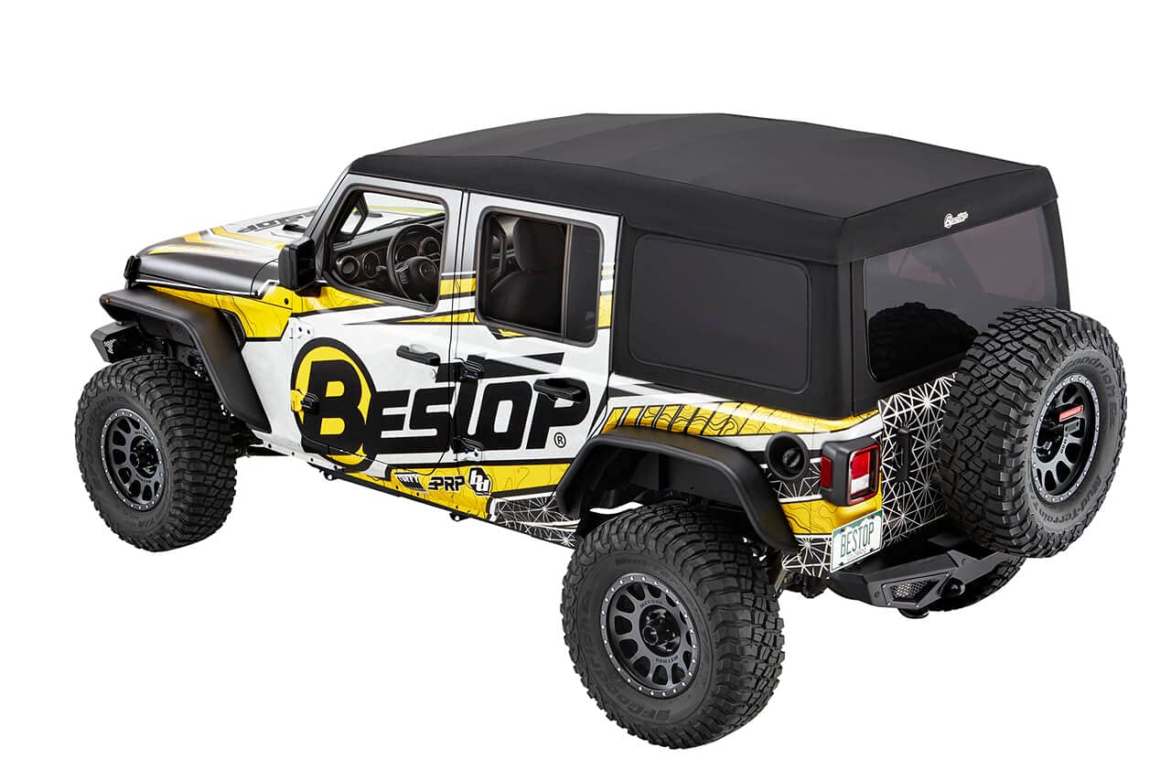 Bestop 5472517 Supertop Ultra - '18-Current Wrangler JL 4-Door (Black Twill)