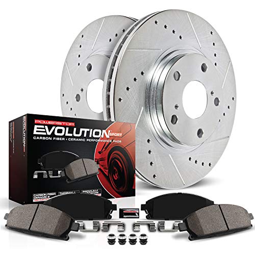 Power Stop K137 Front Brake Kit with Drilled/Slotted Br...