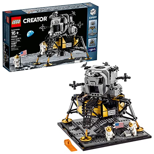 LEGO مجموعة ألعاب البناء كرياتور إكسبرت ناسا أبولو 11 لونار لاندر 10266 للأعمار من 16 عامًا فما فوق (1087 قطعة)