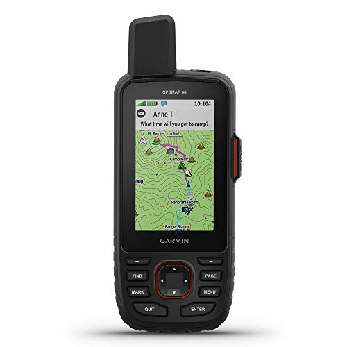 Garmin جهاز الاتصال GPSMAP 66i GPS محمول باليد والأقمار...