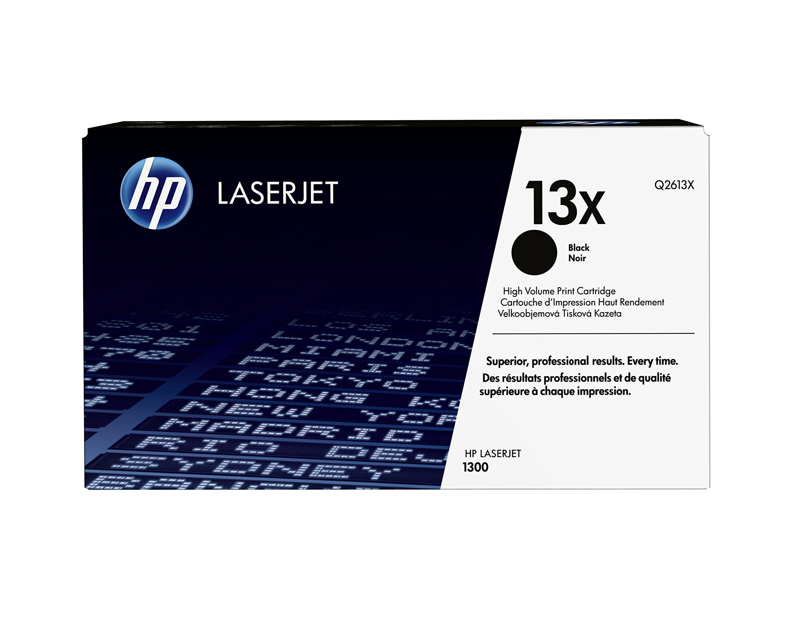 HP خرطوشة مسحوق حبر أصلية سوداء عالية الإنتاجية 13X | يعمل مع LaserJet 1300 Series | Q2613X