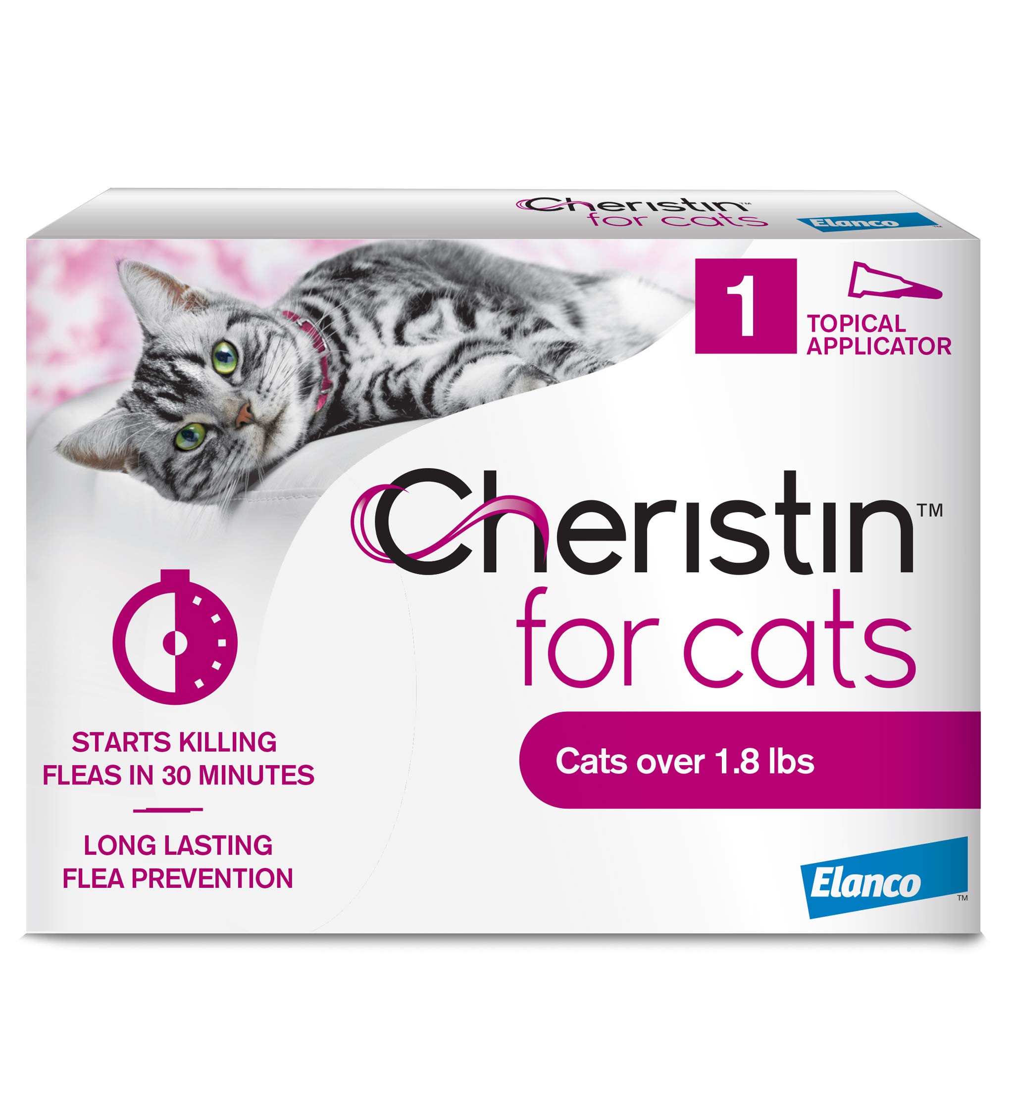 Cheristin علاج البرغوث الموضعي للقطط فعال خلال 6 أسابيع