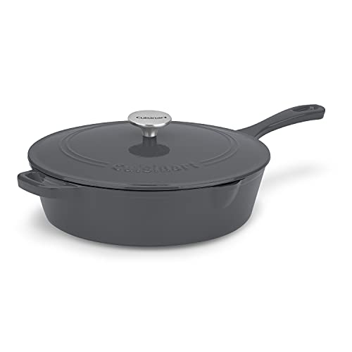 Cuisinart 12 '' مقلاة دجاج من الحديد الزهر