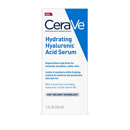CeraVe Hyaluronic Acid Serum for Face with Vitamin B5 a...