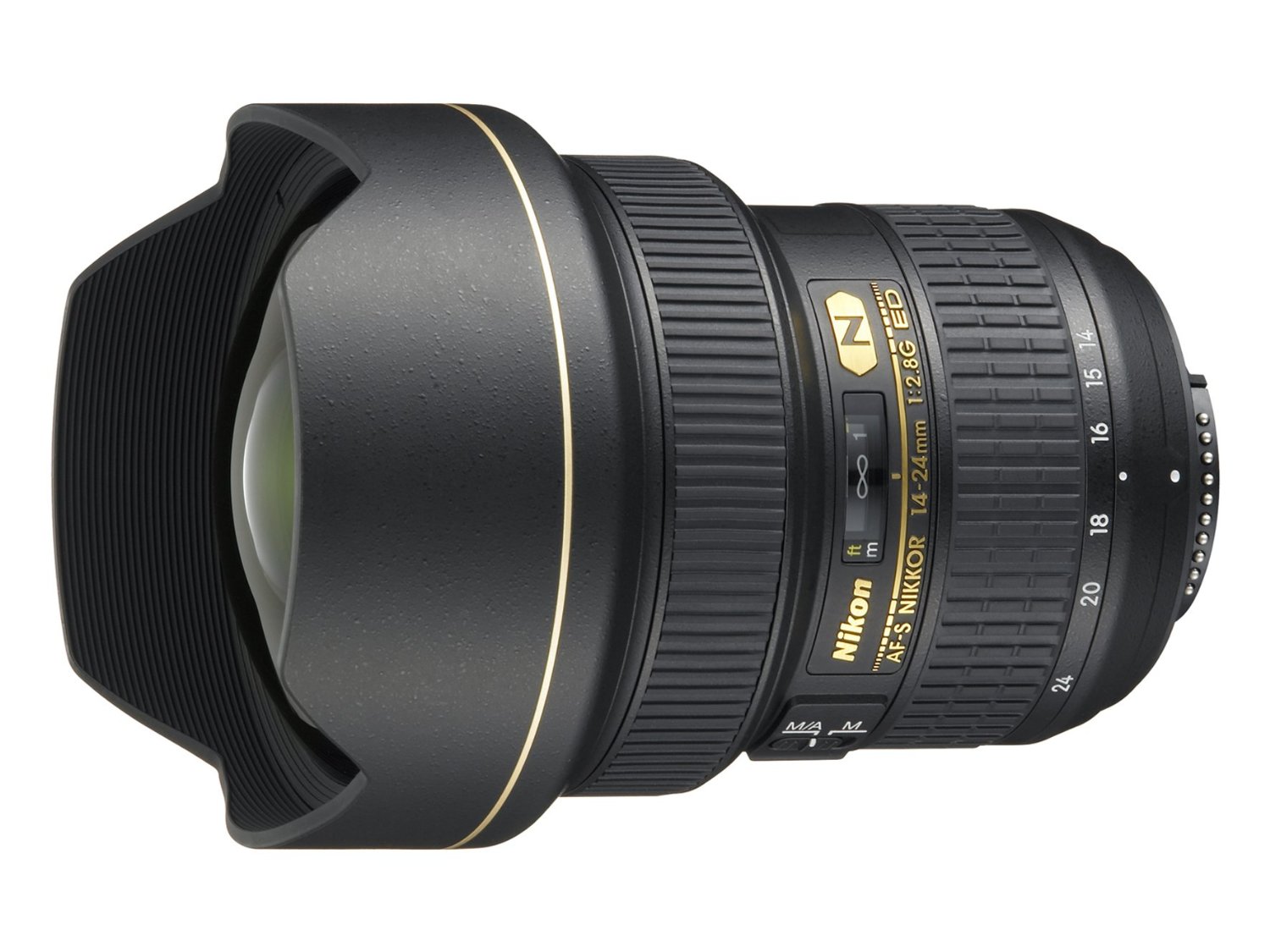 Nikon AF-S FX NIKKOR 14-24mm f / 2.8G ED عدسة تكبير مع تركيز تلقائي لكاميرات DSLR