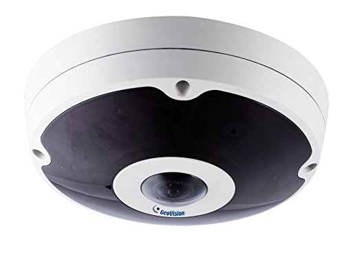 Geovision GV-FER12203 12MP H.264 Low Lux Fisheye Rugged IP Camera (White)