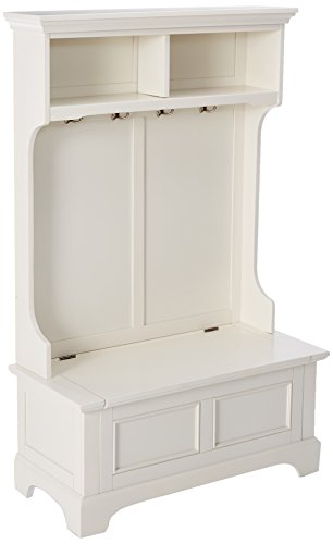 Home Styles Naples White Hall Tree by 