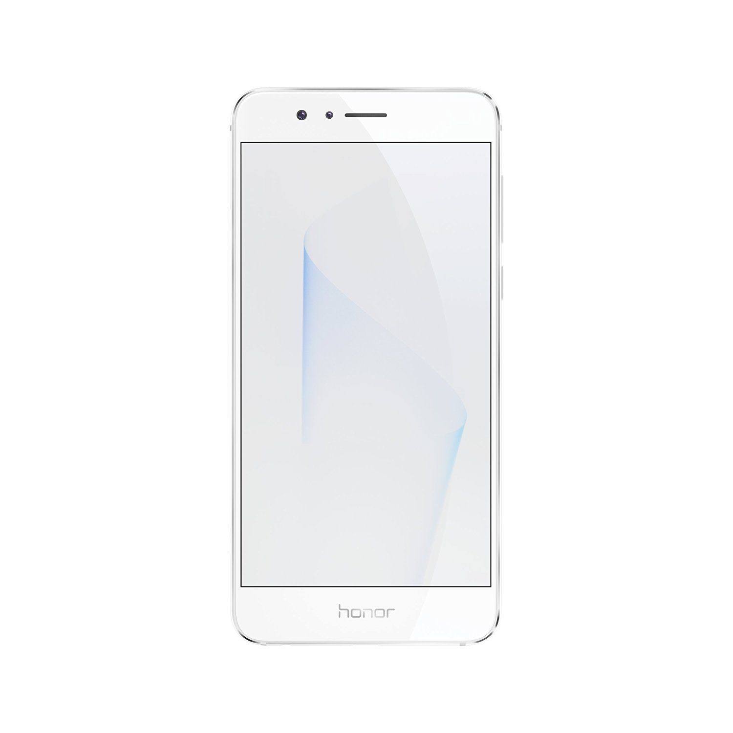 Huawei Device USA Inc Huawei Honor 8 هاتف ذكي مفتوح 32 جيجابايت كاميرا مزدوجة - ضمان أمريكي (أبيض لؤلؤي)