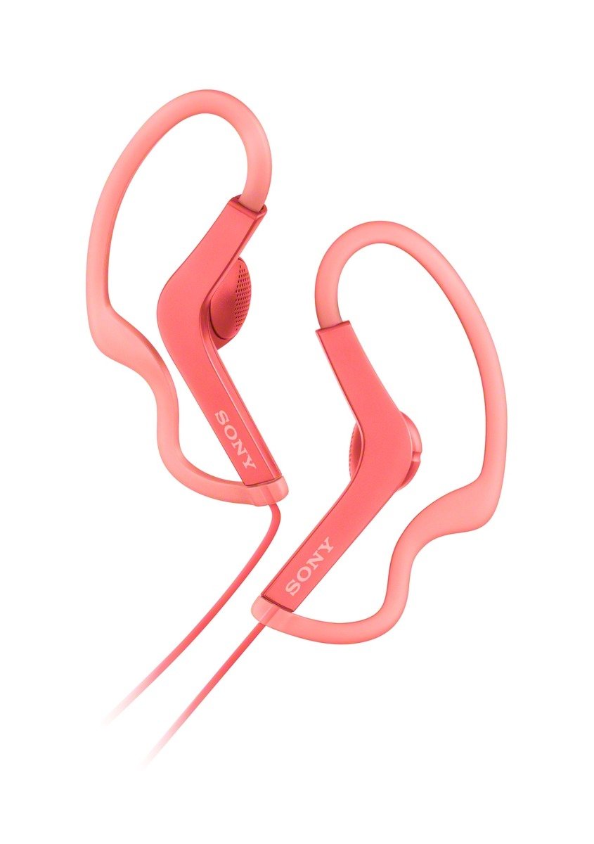 Sony MDR-AS210 سماعات أذن رياضية مقاومة لرش السوائل - وردي
