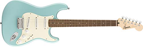Fender سكوير من بوليت ستراتوكاستر - ذيل صلب - لوحة أصابع لوريل - تركواز استوائي