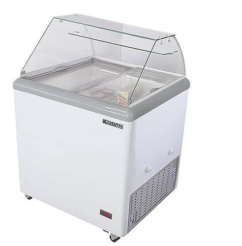 Maxx Cold MXDC-4 4 Flavor 7.5 cu ft Commercial Ice Cream Dipping Cabinet Freezer