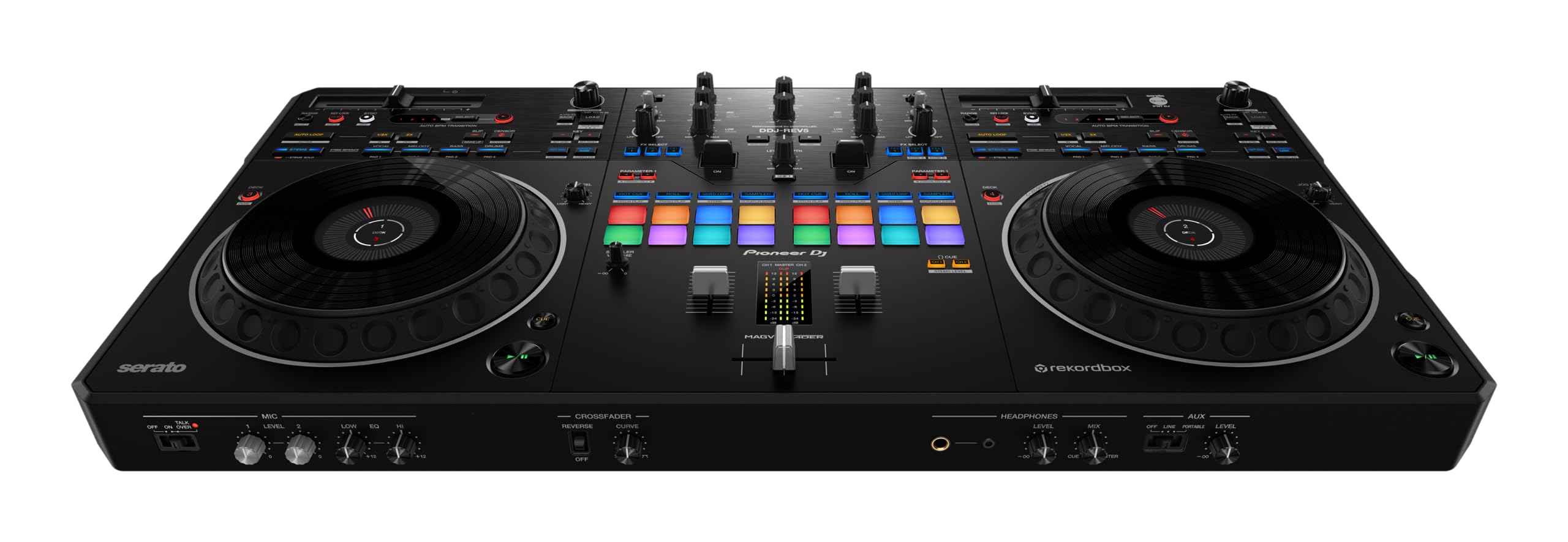 Pioneer DJ وحدة تحكم DJ DDJ-REV5 ذات 4 أسطح مع ف...