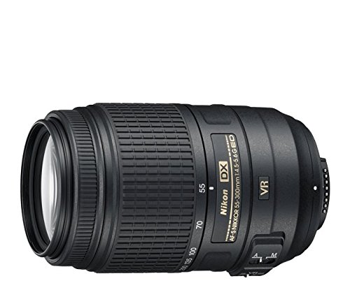 Nikon عدسة AF-S DX NIKKOR مقاس 55-300 مم وببؤرة f / 4.5-5.6G ED مع التركيز التلقائي لكاميرات DSLR