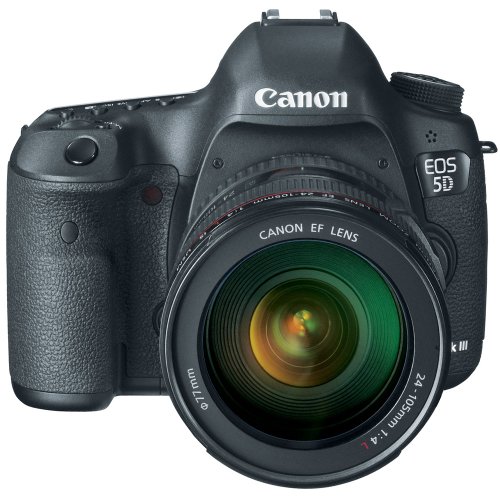 Canon كاميرا EOS 5D Mark III 22.3 ميجابكسل إطار كامل CMOS كاميرا SLR رقمية مع عدسة EF 24-105mm f / 4 L IS USM