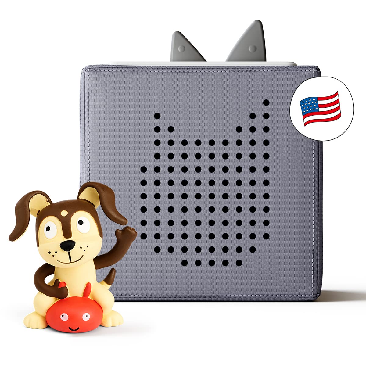 Tonies مجموعة مشغل الصوت Toniebox مع Playtime Puppy - استمع وتعلم واللعب مع صندوق واحد صغير قابل للاحتضان