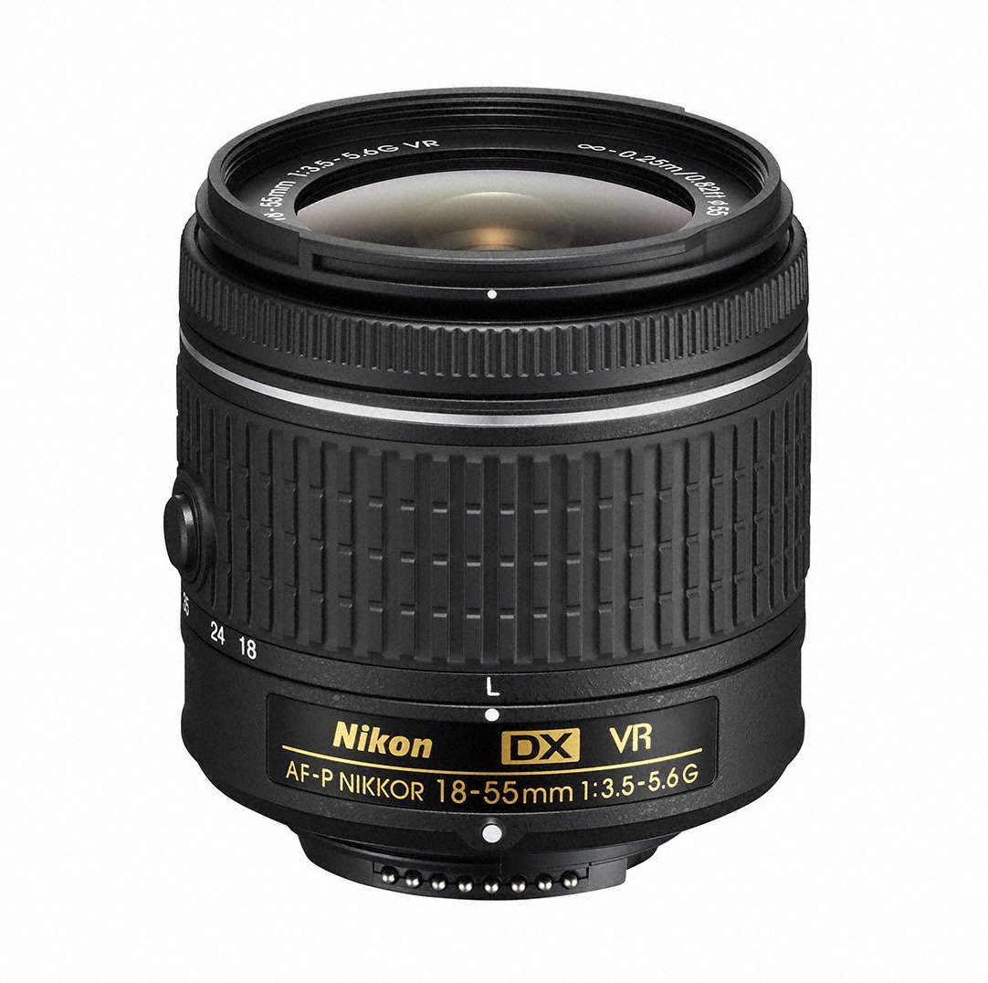 Nikon عدسة AF-P DX NIKKOR مقاس 18-55 مم f / 3.5-5.6G VR لكاميرات DSLR