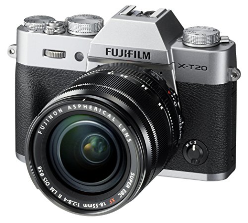 Fujifilm فوجي فيلم X-T20 كاميرا رقمية بدون مرآة مع عدسة XF18-55mmF2.8-4.0 R LM OIS - فضي