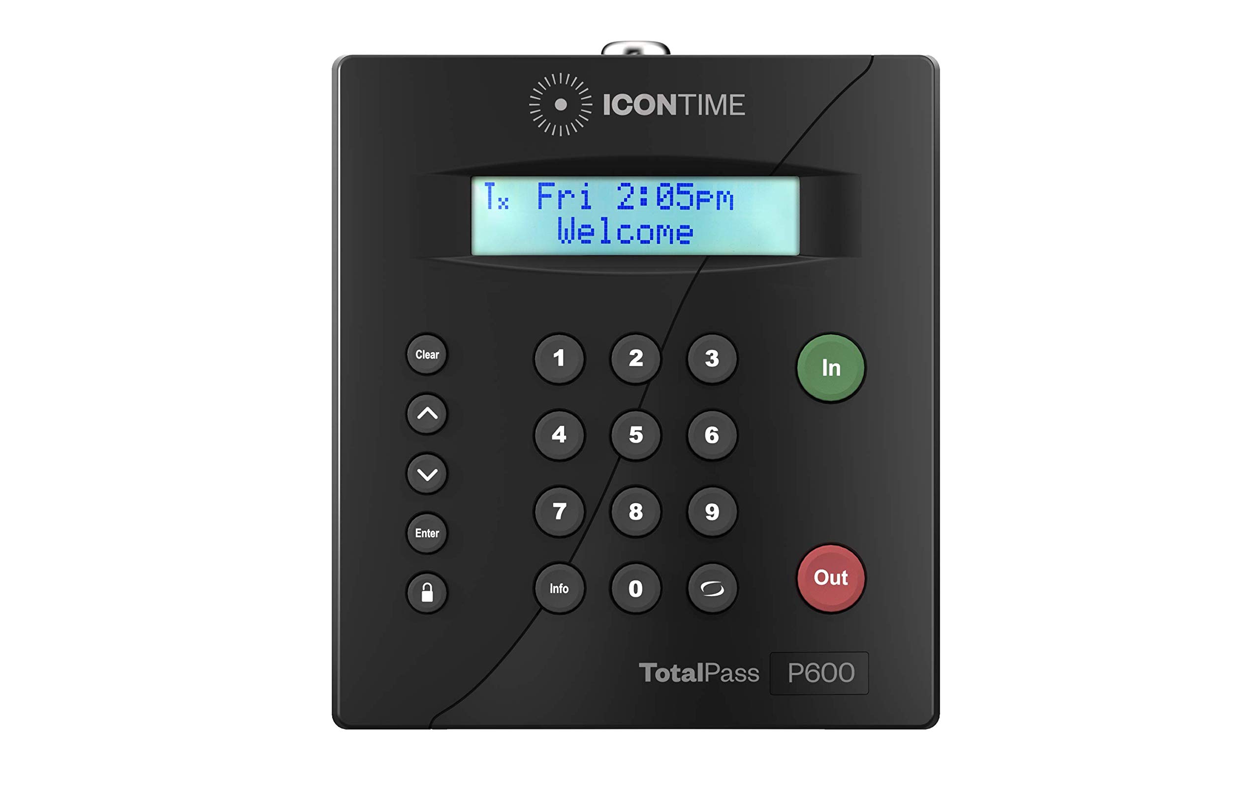  Icon Time Systems ساعة وقت الموظفين TotalPass P600 | صنع في الولايات المتحدة الأمريكية | جاهز للاستخدام خارج الصندوق | إدارة بطاقات...