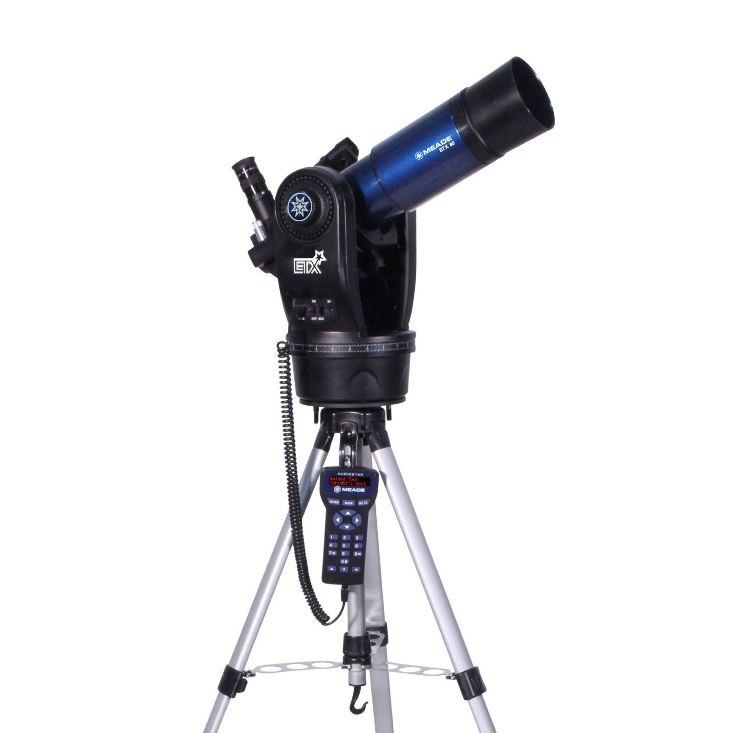 Meade الأدوات ETX80 Observer تلسكوب عاكس لوني مع حامل ثلاثي القوائم ميداني قابل للتعديل وعدسات وحقيبة ظهر فاخرة (205002)