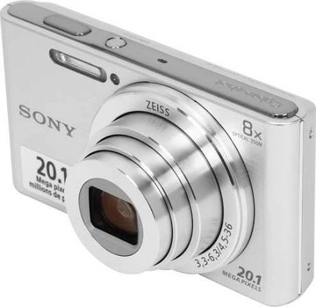 Sony DSCW830 كاميرا رقمية بدقة 20.1 ميجابكسل مع شاشة LCD مقاس 2.7 بوصة (فضي)