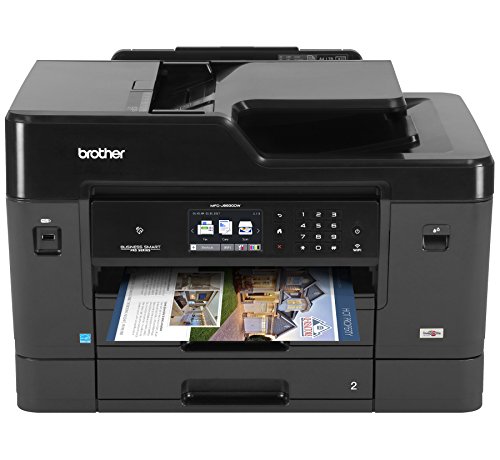 Brother Printer طابعة ملونة لاسلكية MFCJ6930DW مع ماسح ضوئي وآلة تصوير وفاكس