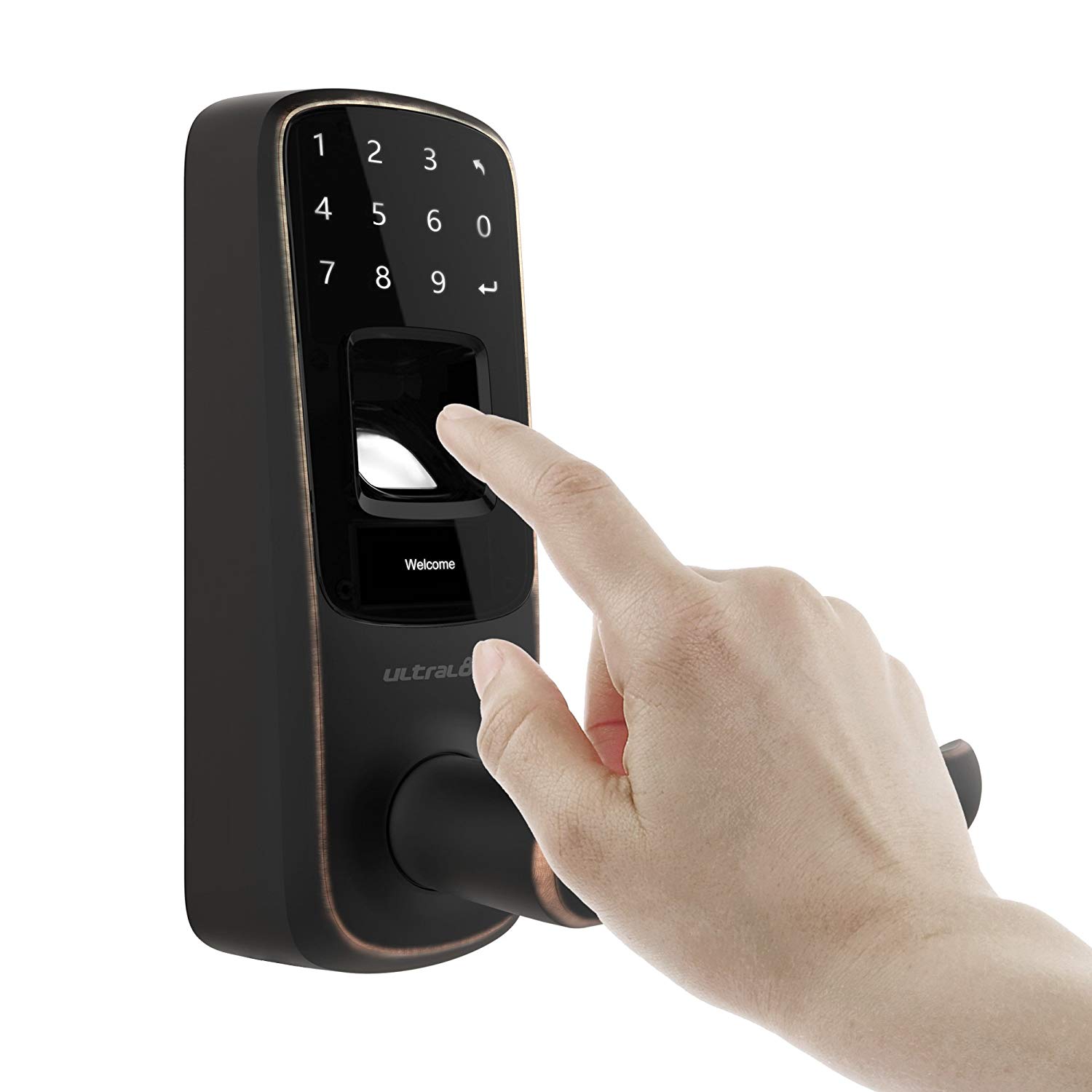 U-tec Ultraloq UL3 BT Bluetooth Enabled Fingerprint and Touchscreen Smart Lock (العمر البرونزي)