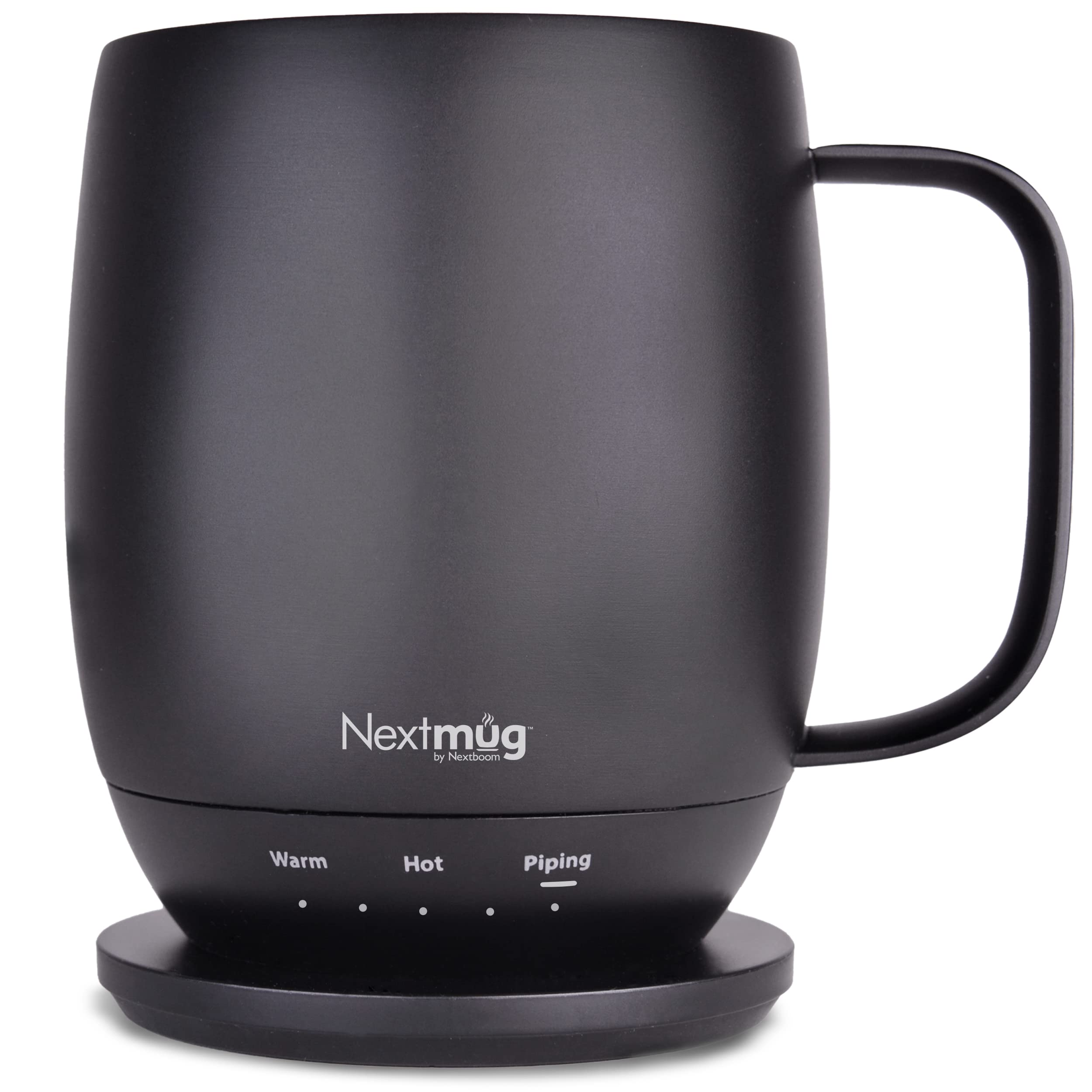 Nextmug by Nextboom Nextmug - كوب قهوة ذاتي التسخين يتم التحكم في درجة حرارته (14 أونصة)