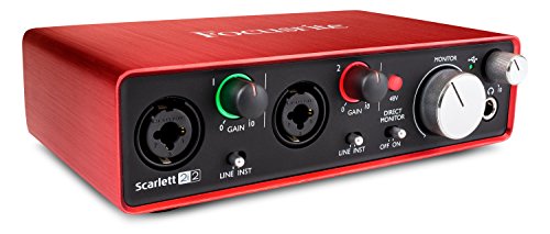 Focusrite واجهة صوت USB Scarlett 2i2 (الجيل الثاني) مزودة بأدوات احترافية | أولاً