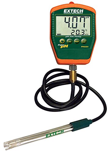 Extech PH220-C مقياس درجة الحموضة مقاوم للماء مع قطب كهربائي