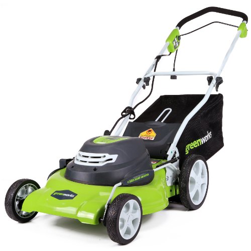 GreenWorks 12 Amp 20-Inch 3-in-1Electric Corded Lawn Mo...