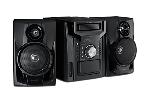 Sharp CD-BH950 240W 5-Disc Mini Shelf Speaker System with Cassette and Bluetooth