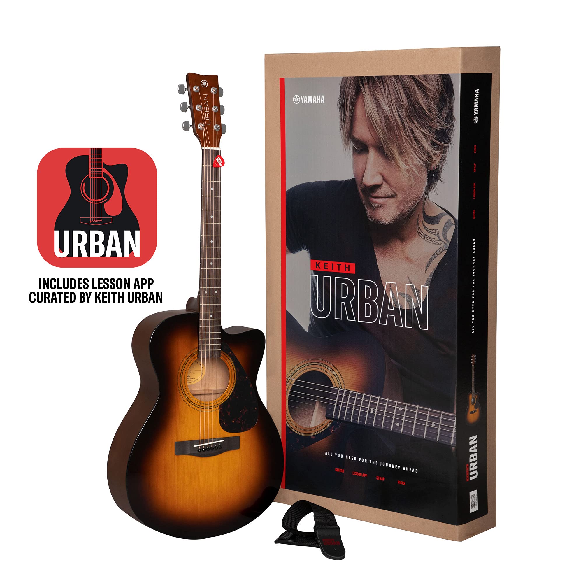 YAMAHA URBAN Guitar من Learn Guitar withKeith Urban-Guitar والتطبيق والملحقات الأساسية