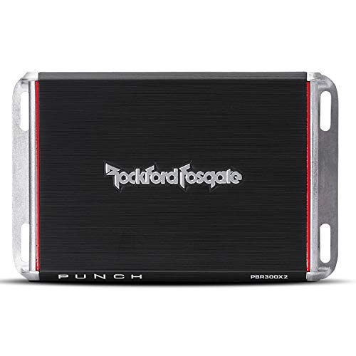 Rockford Fosgate PBR300X2 مكبر للصوت 300 وات ثنائي القن...