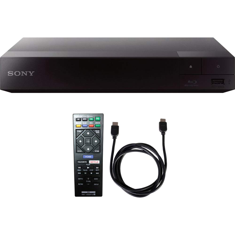 Sony BDP-S1700 مشغل أقراص Blu-ray مع كابل HDMI عالي السرعة بطول 6 أقدام